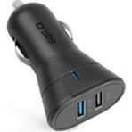 Sbs Araç Şarj Cihazı 12/24V 3100 mAh 2 Usb Çıkışı Siyah TECR2USB31AFAST