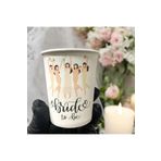 SBStrend Bekarlığa Veda-Bride To Be temalı Tek kullanımlık 7 Oz 50 Adet Karton Bardak