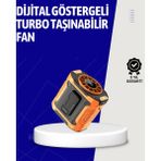 Sbusshop 5000MAH Şarjlı Soğutma Fanı Taşınabilir - SB001M-47UGG5 - Çok Renkli