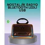 Sbusshop Bluetooth Özellikli Nostalji Radyo 3 Bant Fm Am Sw - SB001M-47YWQ5 - Çok Renkli