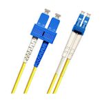 Sc-Lc Single Mode Fiber Optik Patch Kablo Patchcord Duplex 2.0mm 9/125(OS2) 5'li Paket - SC-LC Single Mode 1 METRE Fiber Optik Patch Kablo Patchcord Duplex 2.0mm 9/125(OS2) 5'li paket