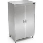 sc sonsesconcept Paslanmaz Ekmek Dolabı, Çift Kapaklı, Endüstriyel Malzeme Dolabı, Mutfak Kileri, 90X50X180