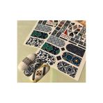 SCA KOZMETİK Ful Tırnak Lacivert Desenli Tırnak Dövmesi Tırnak Tattoo Nail Art Tırnak Sticker