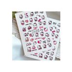 SCA KOZMETİK Hello keti Desenli Tırnak Dövmesi Tırnak Tattoo Nail Art Tırnak Sticker