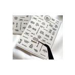 SCA KOZMETİK Yazı Desenli Tırnak Dövmesi Tırnak Tattoo Nail Art Tırnak Sticker