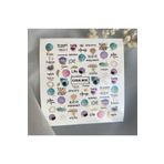 SCA KOZMETİK Yuvarlak Desenli Tırnak Dövmesi Tırnak Tattoo Nail Art Tırnak Sticker