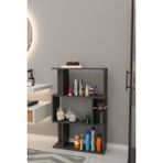 Scala 3 Raflı Banyo Dolabı Banyo Rafı Çok Amaçlı Dolap-Antrasit