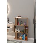 Scala 3 Raflı Banyo Dolabı Banyo Rafı Çok Amaçlı Dolap-Meşe