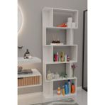 Scala 5 Raflı Banyo Dolabı Banyo Rafı Çok Amaçlı Dolap-Beyaz