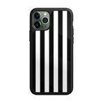 Scaleta Case Apple iPhone 11 Pro Max ile Uyumlu Beşiktaş Tasarımlı Glossy Mat Silikon Telefon Kılıfı, Siyah-Beyaz