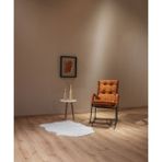 Scandi Chic Sallanan Sandalye & Dinlenme Koltuğu | Ergonomik Tv Koltuğu – Yastıklı ve Minderli - Turuncu