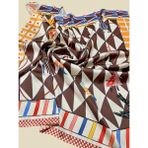 Scarf Brown City Fular 70*70 - 264-Kahverengi