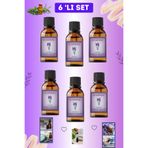 SCARPİON Lavanta Uçucu Buhur Yağı Hava Nemlendiriciler için Buhurdanlık Esansı Oda Kokusu 6li set 6x10 ml