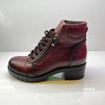 Scavia Deri ve Kadın Bot - Bordo