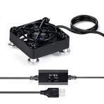 SCCCF 40 mm USB Fan USB Vantilatör 5 V Soğutma Fanı, Telefon Düz VR Vitesi, Akvaryum, Roku, Yönlendirici, Raspberry Pi, Cosplay, Kask Alıcısı DVR Playstation Xbox Bilgisayar Dolabı Soğutma ile Uyumlu