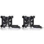 SCCCF Sessiz 80mm USB Fan, 5V USB Taşınabilir Soğutma Fanı Düz Panel Xbox DVR Playstation Yönlendirici TV Alıcısı Bilgisayar Dolabı Soğutucu (2 paket)