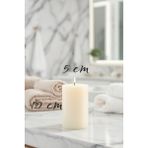 Scented Candle El Işçiliği Hand Made Kütük Silindir Mum Krem Renk 5 cm Genişlik 20 cm Uzunluk Kahve Aroması Kokulu - 20 cm Kahve - Krem - Bej