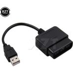 Scentu 1 Adet Siyah Ps2 Için Ps3 Pc Video Oyunu Aksesuarı USB Adaptörü Dönüştürücü Kablosu Oyun Denetleyicisi Için Yüksek Hızlı (Yurt Dışından) - 1 m