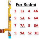 Scentu Yeni Xiaomi Redmi Için S2 9 10 9A 8 8A 7 7A 6 6A 5 5A 4A 4x 3 3s 4 6 Pro 5 Artı Güç Ses Düğmesi Anahtarı Flex Kablo Tamir Parçaları (Yurt Dışından)