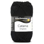 Schachenmayr Catania Pamuk Amigurumi El Örgü Ipi Ipliği Yünü - 110 Siyah