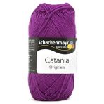 Schachenmayr Catania Pamuk Amigurumi El Örgü Ipi Ipliği Yünü - 282 Mor