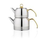 Schafer 245418 Gold 4 Parça Orta Boy Ada Çaydanlık Takım