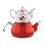 Schafer 31801 Tee Morgen Emaye Kırmızı Çaydanlık