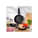 Schafer Black Stone 3 lü Tava + Sahan Seti-Siyah