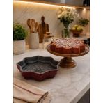 Schafer Black Stone Pine Döküm Kek Kalıbı-Kırmızı - 27 cm