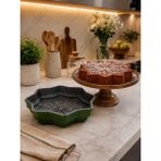 Schafer Black Stone Pine Döküm Kek Kalıbı-Yeşil - 27 cm