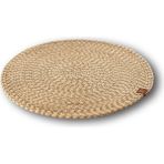 Schafer Boho Hasır Amerikan Servisi -2 Li -Bej - 36 x 36 cm