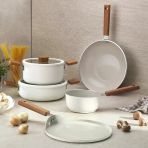 Schafer Ceramoni Seramik Krep Tava 26 Cm-Krem