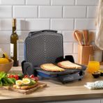 Schafer Contempo Mavi Tost Makinesi 1750 W Yanmaz Yapışmaz Kaplama ve Çift Taraflı Plaka Özelliği