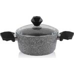 Schafer Cory 24 cm Gri Granit Derin Tencere