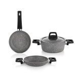 Schafer Eternal 3 Lü Set 18 Cm Tencere 18 Cm Sahan 18Cm Tava Gri