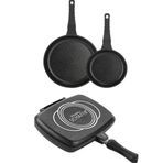 Schafer Famos Double Grill Pan 3 Parça Tava Çeyiz Seti