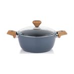 Schafer Fiesta Seramik 24 cm Siyah Derin Tencere