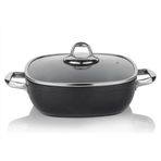 Schafer Gastronomıe Granit Indüksiyon Siyah 28 Cm Basık Tencere