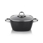 Schafer Gastronomie Master 24 cm Siyah Granit Kısa Tencere