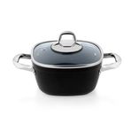 Schafer Gastronomie Master Granit 20 cm Siyah Derin Tencere
