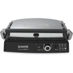 Schafer Grand Grill 2000 W Tost & Izgaramakinesi İnox Metal Döküm Plakalarla Kolay Temizlik