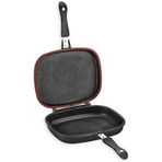 Schafer Granit Gloria Grill Pan Siyah 32 cm Çift Taraflı Tava