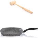 Schafer Granit Grill Tava 28 Cm Ve Bambu Et Döveceği