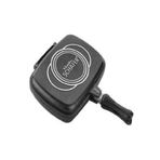 Schafer Granit Kare Double Grill Pan 32 CM Siyah İkiz Tava