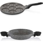 Schafer Granit Set 20 cm Sahan ve Pankek Tavası 26 cm