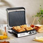 Schafer Grıll Haus 2000 W Tost Makinesi Gri Yanmaz Yapışmaz Kaplama Özelliği ile 6 Dilim Kapasite