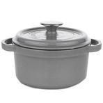Schafer Guss Chef 24 cm Gri Demir Döküm Tencere