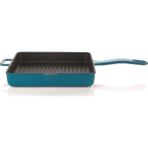 Schafer Guss Chef 25 Cm Mavi Demir Döküm Kare Izgara Tava