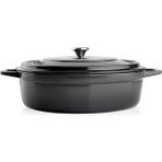 Schafer Guss Chef Döküm Basık Tencere 28 Cm-Gri - 28 CM