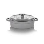 Schafer Guss Chef Gri Döküm Basık Tencere 28 Cm 2 Parça